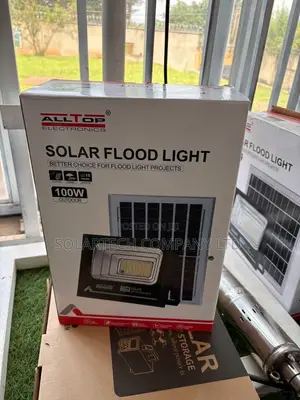 ALLTOP 100W Outdoor Solar Flood Light with Inbuilt Battery