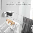 4.2m Wall Mounted Dual Retractable Clothes Line - 2