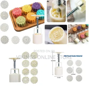Moon Cake Mold Set (6 PCS) - Mid Autumn Festival DIY