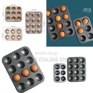 2 Pieces Nonstick Shell Madeleine Cake Mold Pan