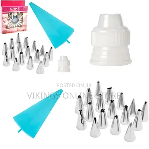 19-Piece Piping Bag and Tips Set