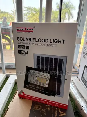 ALLTOP 100W LED Solar Flood Light with Panel