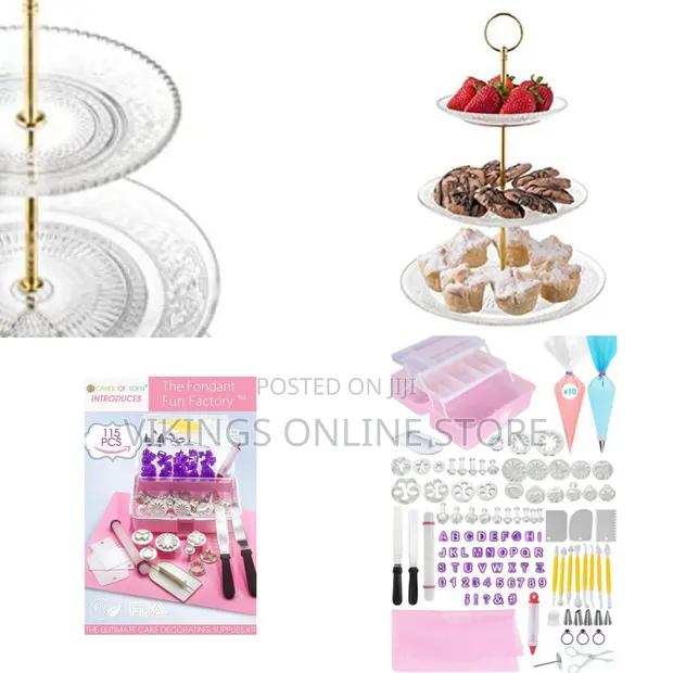123pc Fondant Tools Cake Decorating Baking Kit - 1