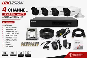 Hikvision 4 Channel CCTV Security Kit - 2MP Full HD