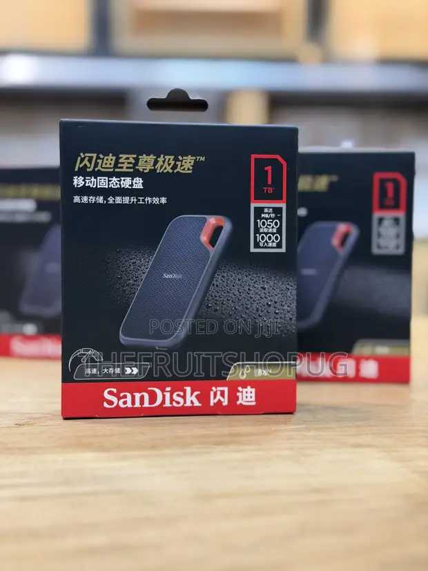SanDisk 1TB Extreme Portable SSD - 1050MB/s - 1