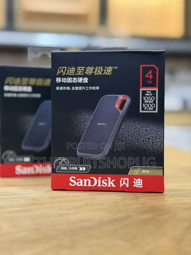 SanDisk 4TB Extreme Portable SSD - 1050MB/s - 1