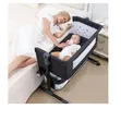 Baby Bassinet Bedside Sleeper with Storage Basket - 1
