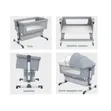 Baby Bassinet Bedside Sleeper with Storage Basket - 2