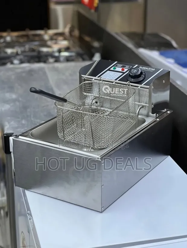 Globalstar 6L Electric Deep Fryer GS-81A - 2500W - Silver - 1