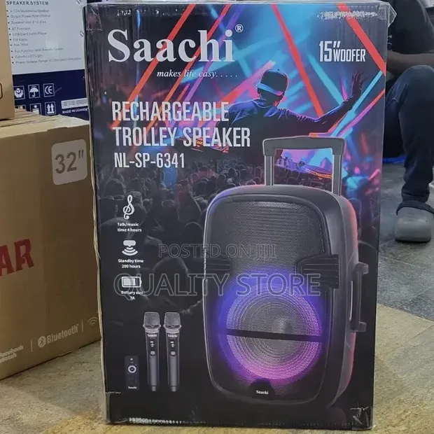 Saachi Rechargeable Trolley Speaker NL-SP-6341 - 1