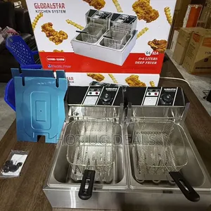 Globalstar GS-82A 12L Double Electric Deep Fryer