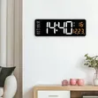 LED Digital Wall Clock with Temperature & Date Display - 2