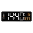 LED Digital Wall Clock with Temperature & Date Display - 3