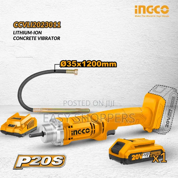 INGCO 20V Cordless Concrete Vibrator Poker - 1