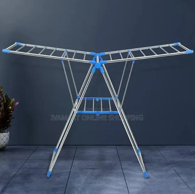 Foldable Stainless Steel Clothes Drying Rack - 1