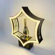 Veuve Clicquot Rechargeable LED Champagne Bottle Presenter Stand - 1
