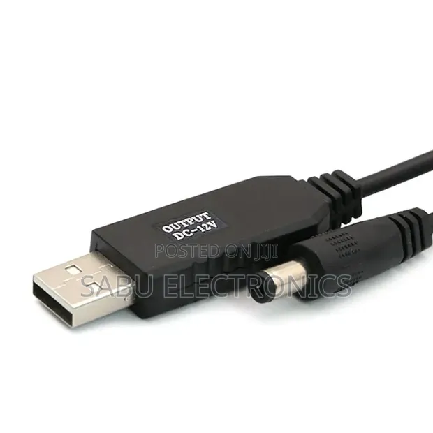 USB 5V to 12V DC Step-Up Power Cable for Routers - 1