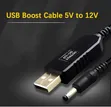 USB 5V to 12V DC Step-Up Power Cable for Routers - 4