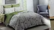 4-Piece Duvet Cover Set - Peach & Grey Geometric - 3