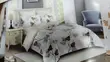 4-Piece Duvet Cover Set - Peach & Grey Geometric - 4