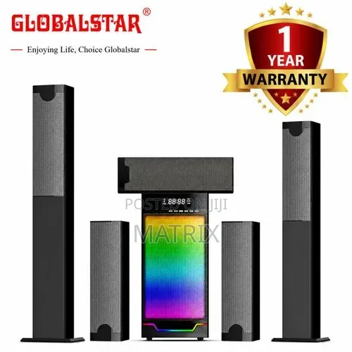 Globalstar GS-9115 5.1 Home Audio Subwoofer System with BT/USB/SD/FM - 1