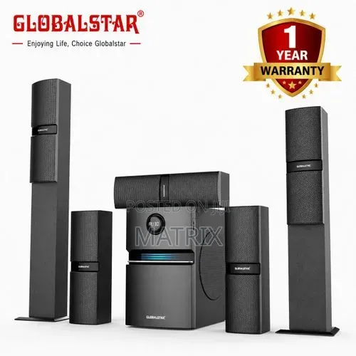 Globalstar GS-V65 5.1 Home Audio System with Bluetooth/USB/SD/FM - 1