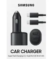 Original Samsung Super Fast Dual Car Charger 45W+15W - 2