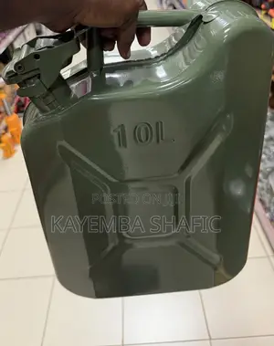 10L Metal Fuel Jerry Can - Heavy Duty Petrol Storage