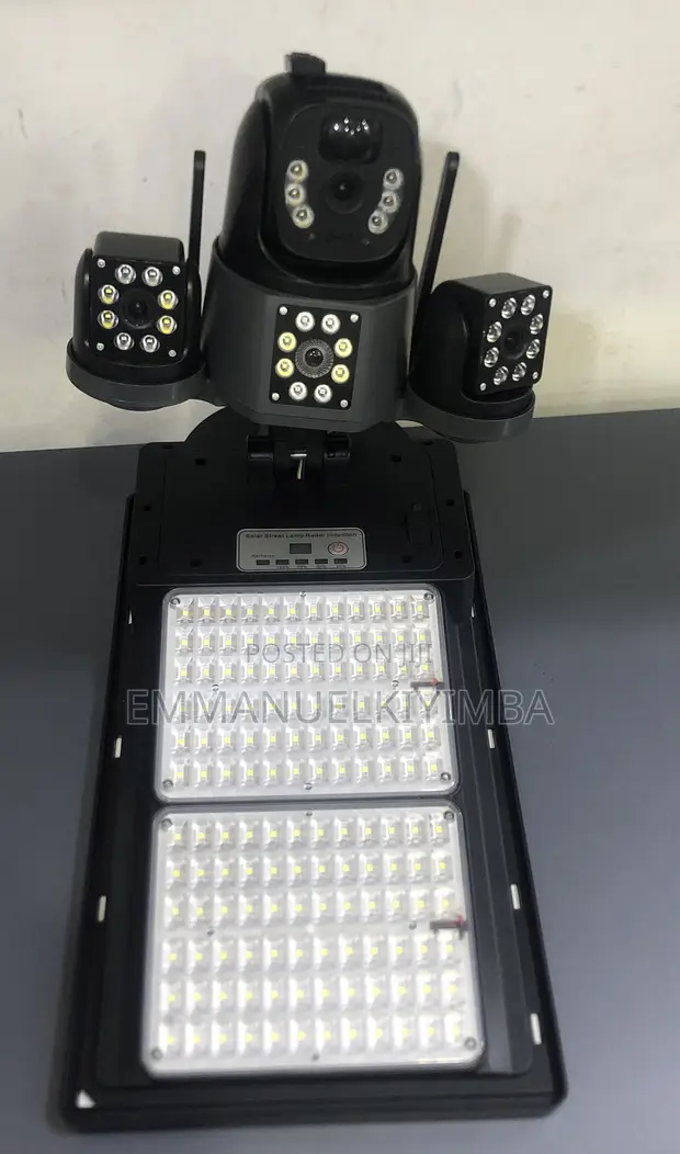 Solar Security Camera with 3 Lenses - 1