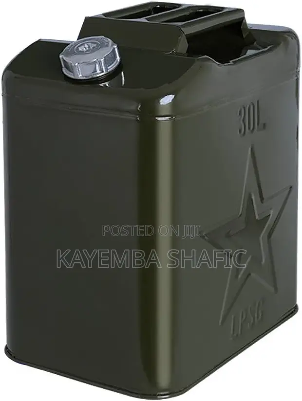 30L Heavy Duty Metal Fuel Jerry Can - Premium Steel - 1