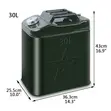 30L Heavy Duty Metal Fuel Jerry Can - Premium Steel - 3