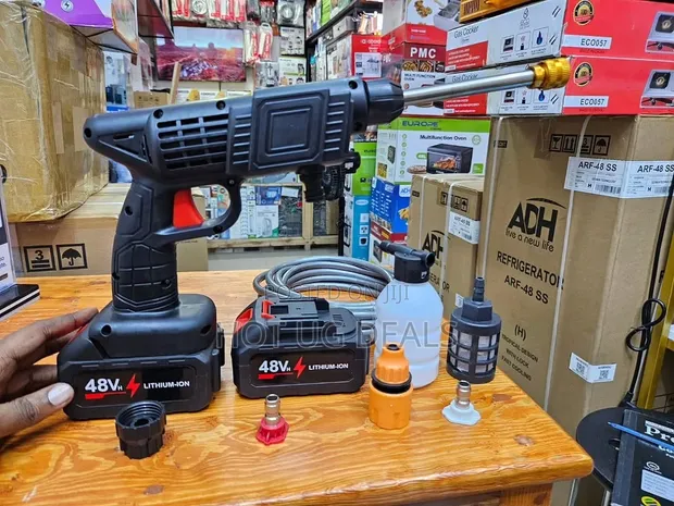 48V Cordless Pressure Washer Gun - 2 Batteries - 1