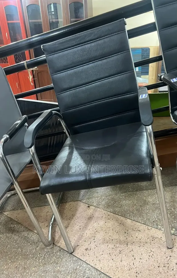 Office Guest Chair - Brand New Leather - 1