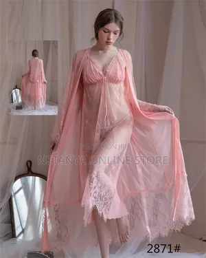 Women's Long Night Dress with Gown