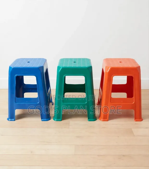Solid Plastic Stools (Brand New) - 1