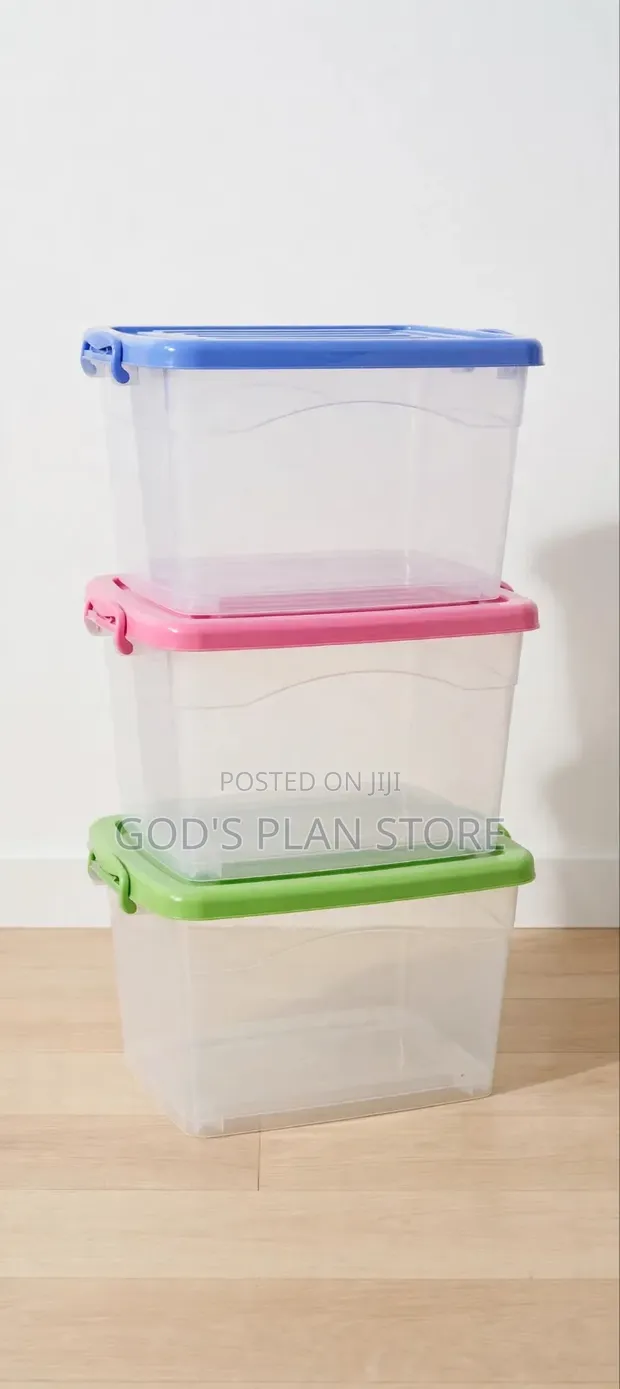 Plastic Storage Boxes (1pc) - 1
