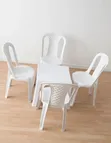 5-Piece Plastic Dining Table and Chairs Set - 2