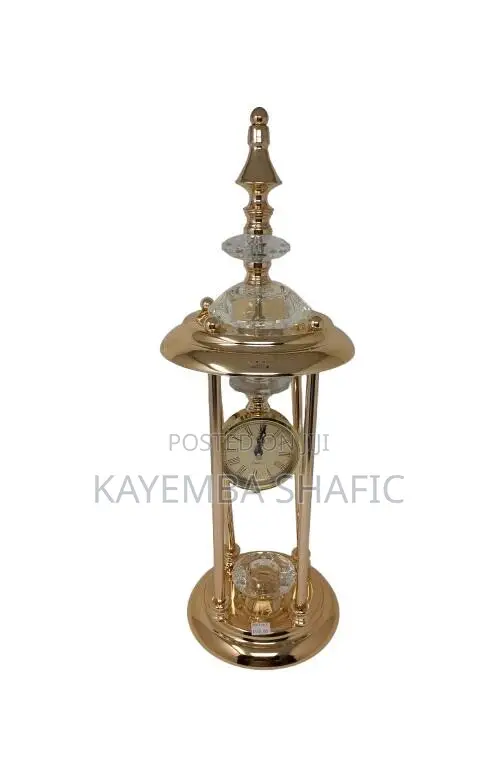 Luxury Gold and Crystal Table Clock - 1