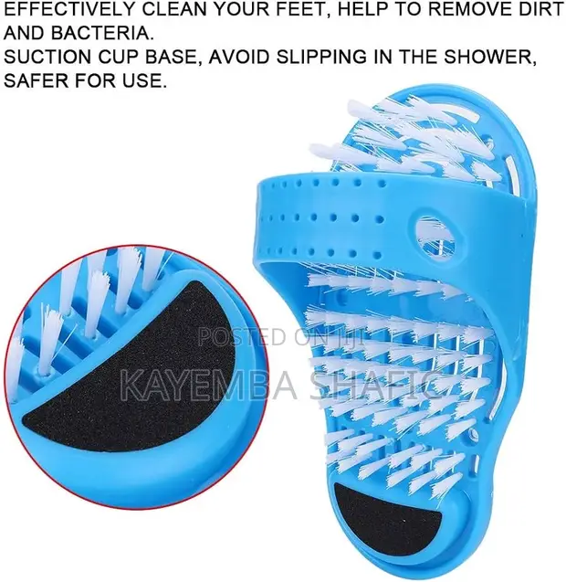 Shower Foot Scrubber Slipper - Exfoliating Massager Sandal - 1