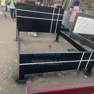 5x6 Black Wooden Bed Frame