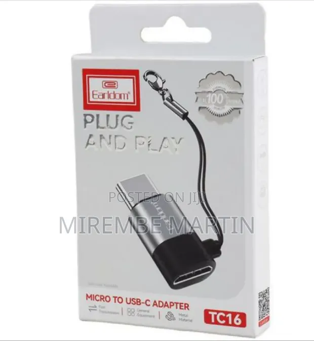 Earldom TC16 Type-C to OTG Micro Cable & Adapter - 1