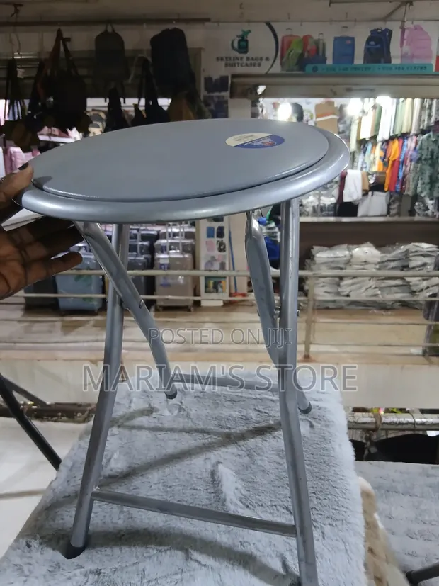 Metal Folding Stool by Lavish Home - 1