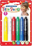 6pcs Amos Face Deco Crayons Set - 2