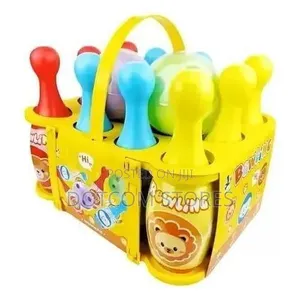 12-Piece Deluxe Toy Bowling Play Set