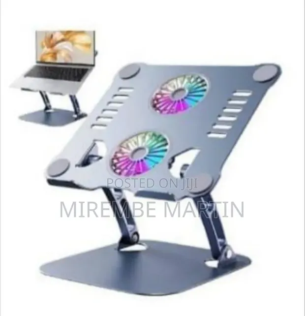 Portable Laptop Stand with Dual Fan Cooling Pad - 1