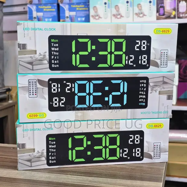 DS-6629 Large-Screen LED Digital Clock - 1