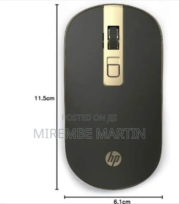 HP S4000 Wireless Optical Mouse - 1600 DPI, 2.4GHz - 1
