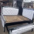 5x6 ft Leather Bed Frame - 2