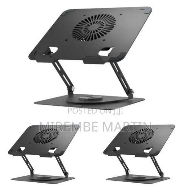 Green Lion Adjustable Laptop Stand with Cooling Fan - 1