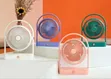 Mini Electric Fan with Drawer, USB Portable, Rotatable Head - 1